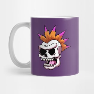 Cartoon Punk Rock Skeleton Head Mug